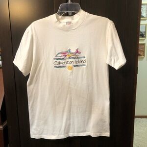 Galveston Island White T-Shirt